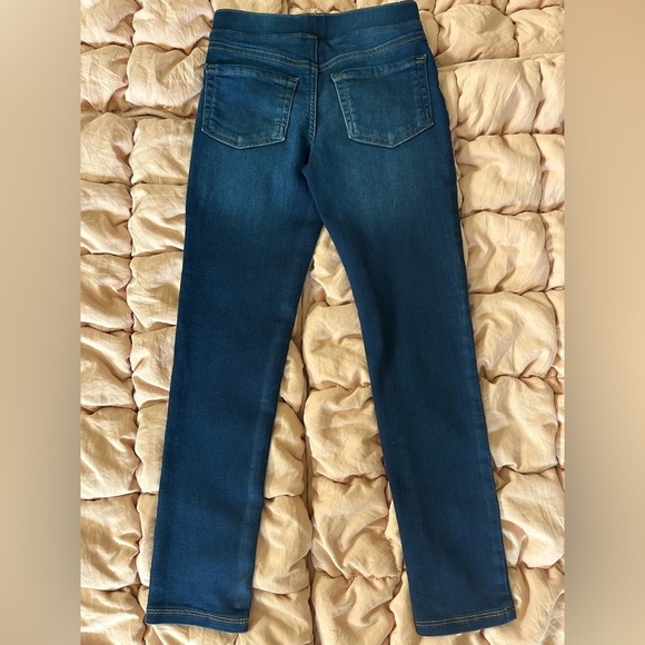 Jumping Beans Girls Dark Wash Denim Jeggings Pull-On Stretch Skinny Pants Size 8 - Picture 3 of 4